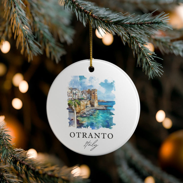 Otranto Italy Ornament: Unique Otranto Souvenir, Otranto Italy Xmas Decor, and Authentic Otranto Gift