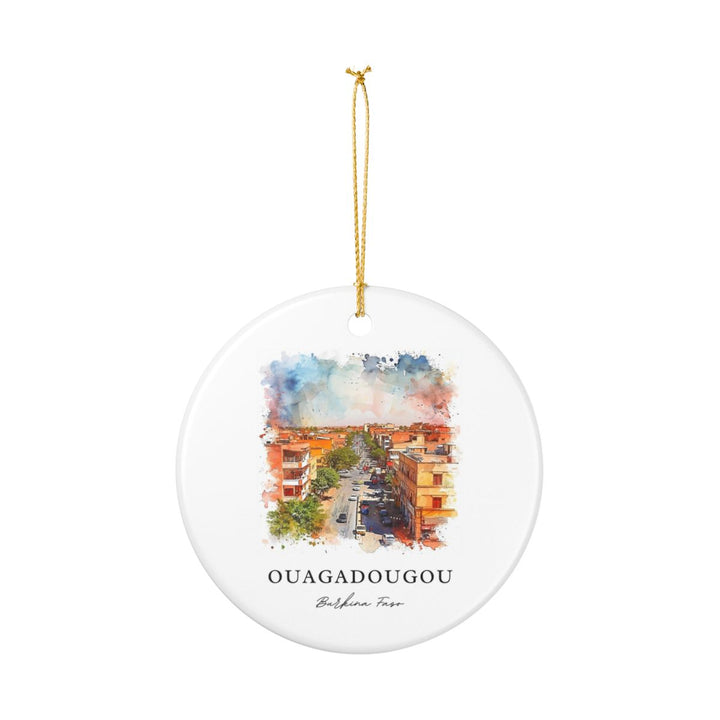 Ouagadougou Burkina Faso Ornament: Unique Ouagadougou Burkina Faso Souvenir, Ouagadougou Burkina Faso Xmas Decor