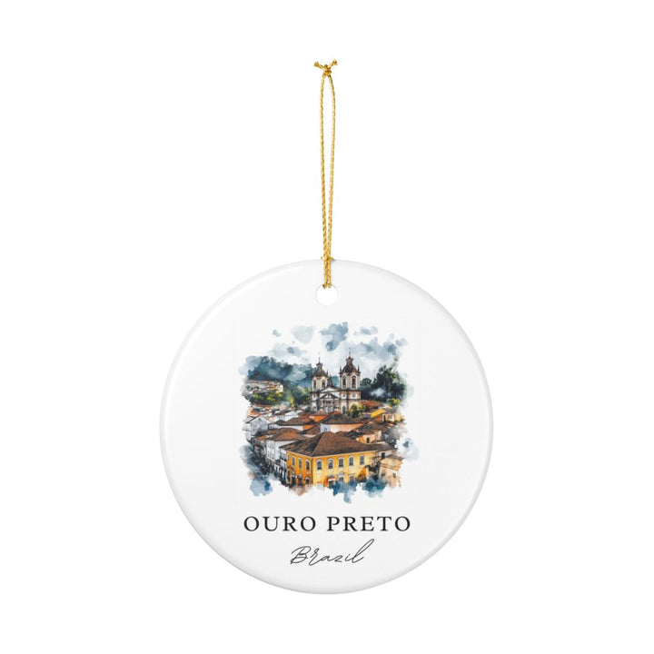Ouro Preto Brazil Ornament: Unique Ouro Preto Souvenir, Ouro Preto Brazil Xmas Decor, and Authentic Ouro Preto Gift