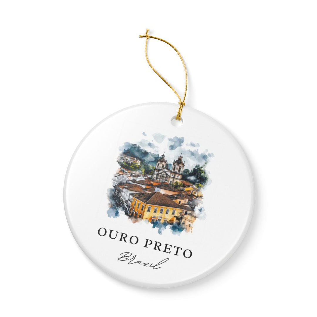 Ouro Preto Brazil Ornament: Unique Ouro Preto Souvenir, Ouro Preto Brazil Xmas Decor, and Authentic Ouro Preto Gift