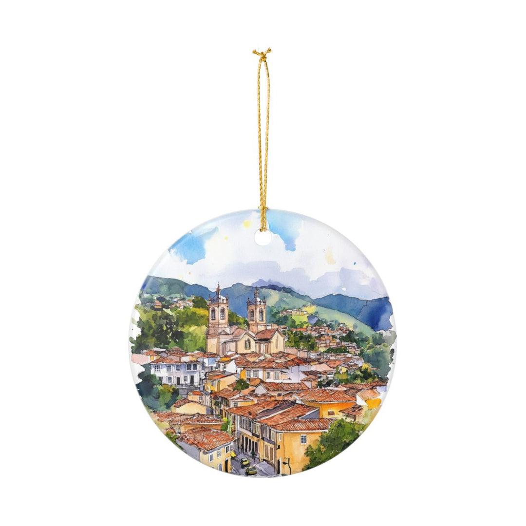 Ouro Preto Brazil Ornament: Unique Ouro Preto Souvenir, Ouro Preto Brazil Xmas Decor, and Authentic Ouro Preto Gift