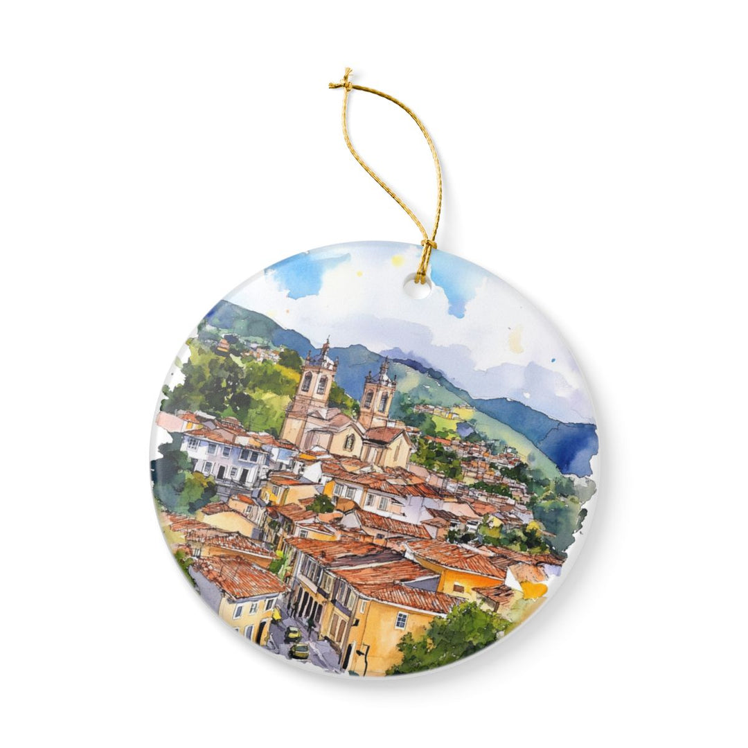 Ouro Preto Brazil Ornament: Unique Ouro Preto Souvenir, Ouro Preto Brazil Xmas Decor, and Authentic Ouro Preto Gift
