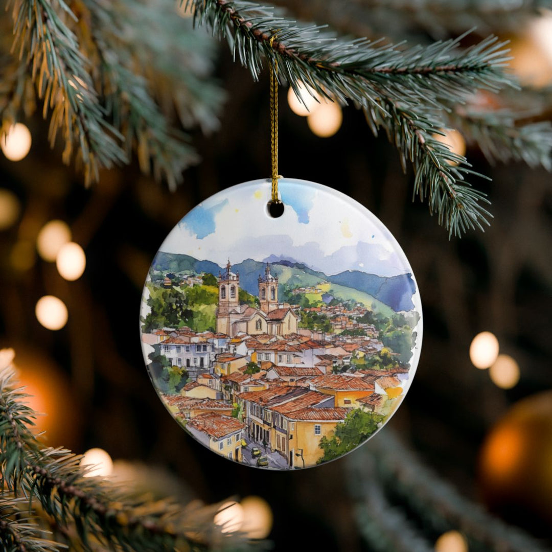 Ouro Preto Brazil Ornament: Unique Ouro Preto Souvenir, Ouro Preto Brazil Xmas Decor, and Authentic Ouro Preto Gift