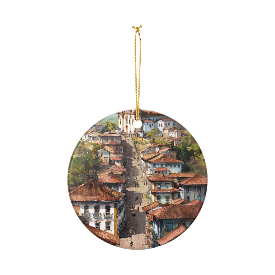 Ouro Preto Brazil Ornament: Unique Ouro Preto Souvenir, Ouro Preto Brazil Xmas Decor, and Authentic Ouro Preto Gift