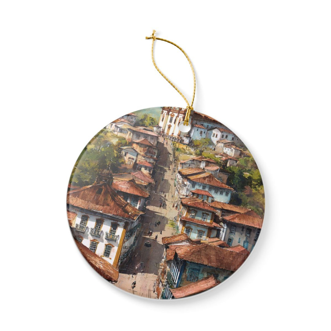 Ouro Preto Brazil Ornament: Unique Ouro Preto Souvenir, Ouro Preto Brazil Xmas Decor, and Authentic Ouro Preto Gift