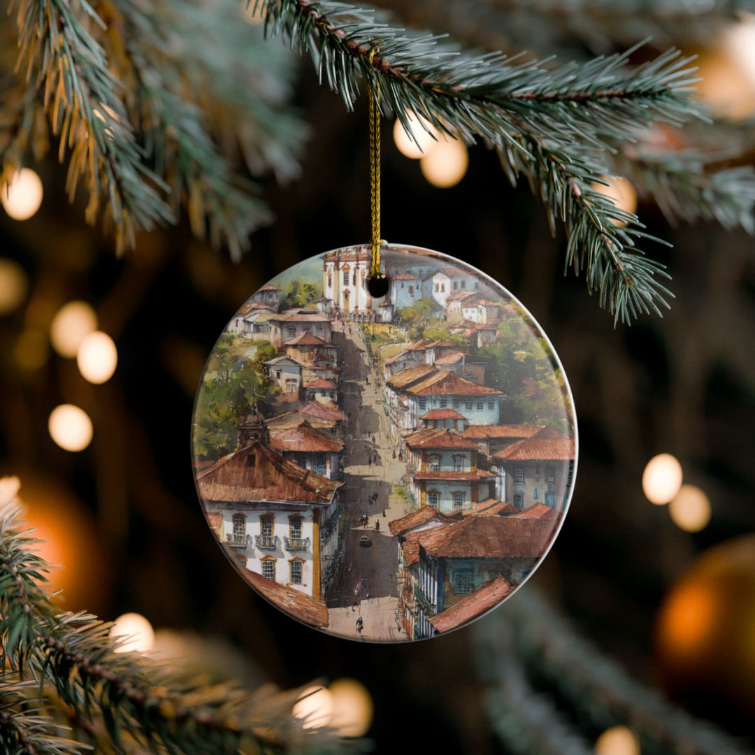 Ouro Preto Brazil Ornament: Unique Ouro Preto Souvenir, Ouro Preto Brazil Xmas Decor, and Authentic Ouro Preto Gift
