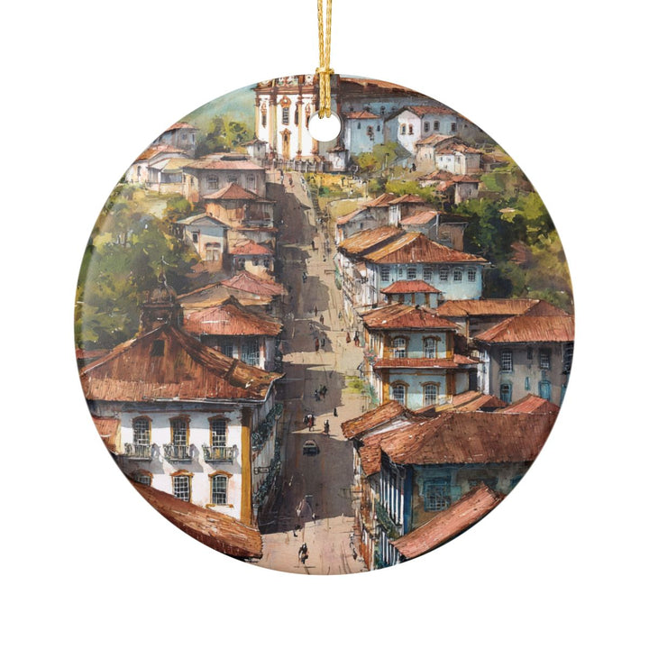 Ouro Preto Brazil Ornament: Unique Ouro Preto Souvenir, Ouro Preto Brazil Xmas Decor, and Authentic Ouro Preto Gift