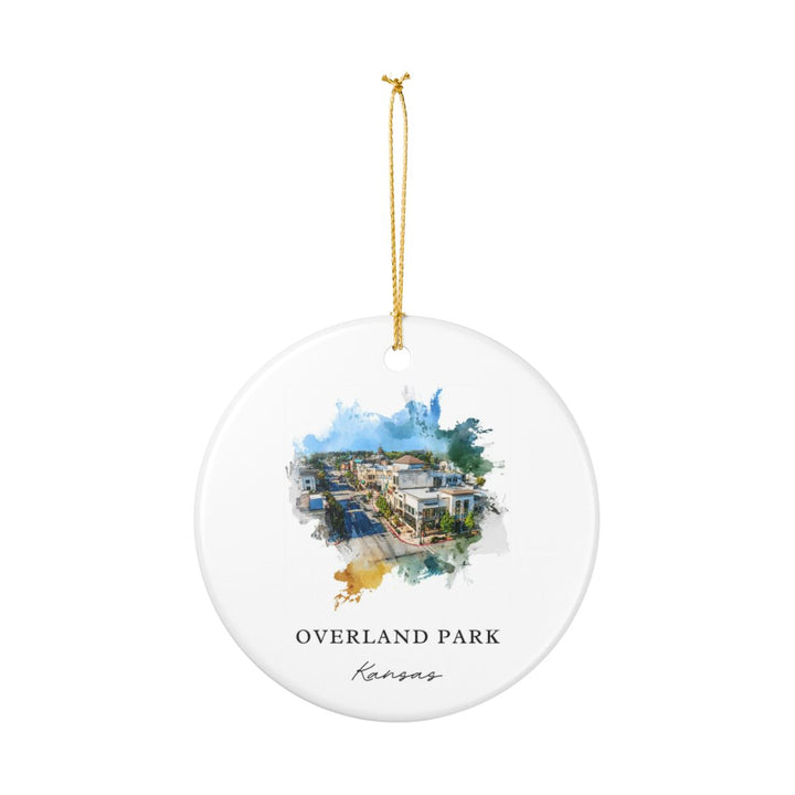Overland Park Kansas Ornament: Unique Overland Park Souvenir, Overland Park Kansas Xmas Decor, and Authentic Overland Park Gift