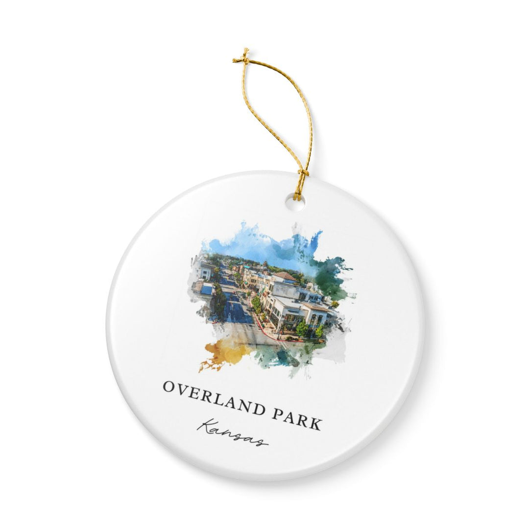Overland Park Kansas Ornament: Unique Overland Park Souvenir, Overland Park Kansas Xmas Decor, and Authentic Overland Park Gift