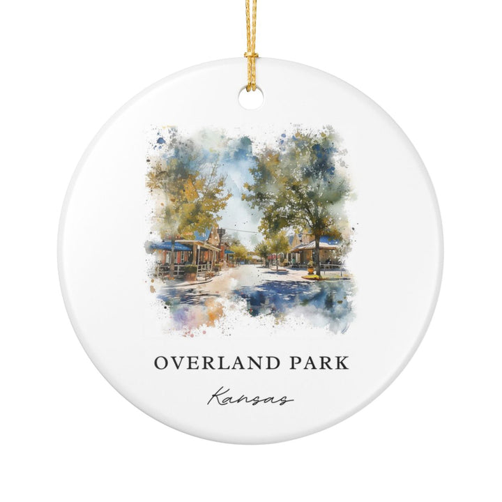 Overland Park Kansas Ornament: Unique Overland Park Souvenir, Overland Park Kansas Xmas Decor, and Authentic Overland Park Gift