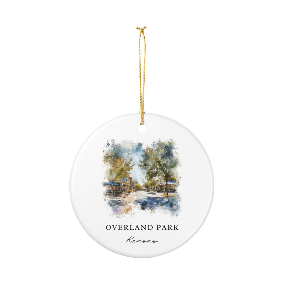 Overland Park Kansas Ornament: Unique Overland Park Souvenir, Overland Park Kansas Xmas Decor, and Authentic Overland Park Gift