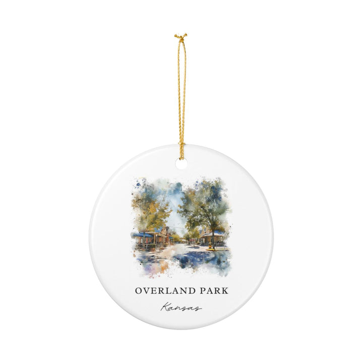 Overland Park Kansas Ornament: Unique Overland Park Souvenir, Overland Park Kansas Xmas Decor, and Authentic Overland Park Gift