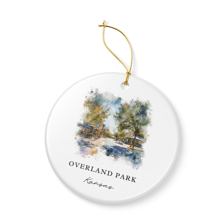 Overland Park Kansas Ornament: Unique Overland Park Souvenir, Overland Park Kansas Xmas Decor, and Authentic Overland Park Gift