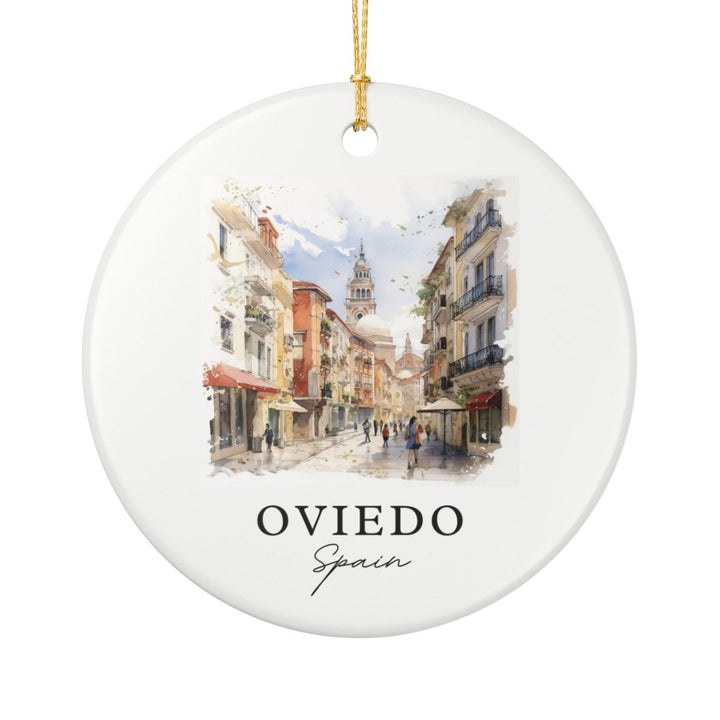 Oviedo Spain Ornament: Unique Oviedo Souvenir, Oviedo Spain Xmas Decor, and Authentic Oviedo Gift