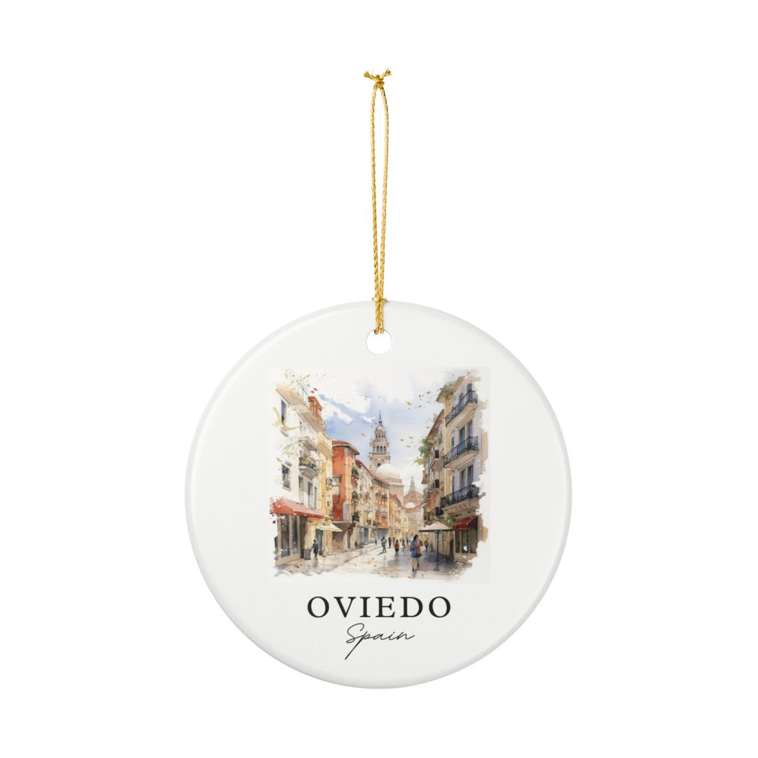 Oviedo Spain Ornament: Unique Oviedo Souvenir, Oviedo Spain Xmas Decor, and Authentic Oviedo Gift