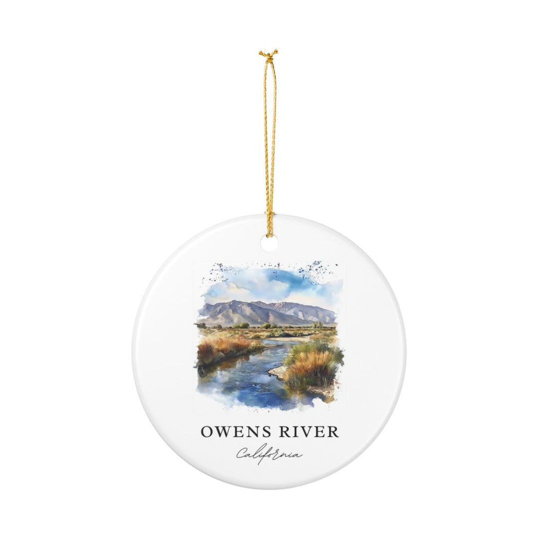 Owens River California USA Ornament: Unique Owens River Souvenir, Owens River California Xmas Decor, and Authentic Owens River Gift