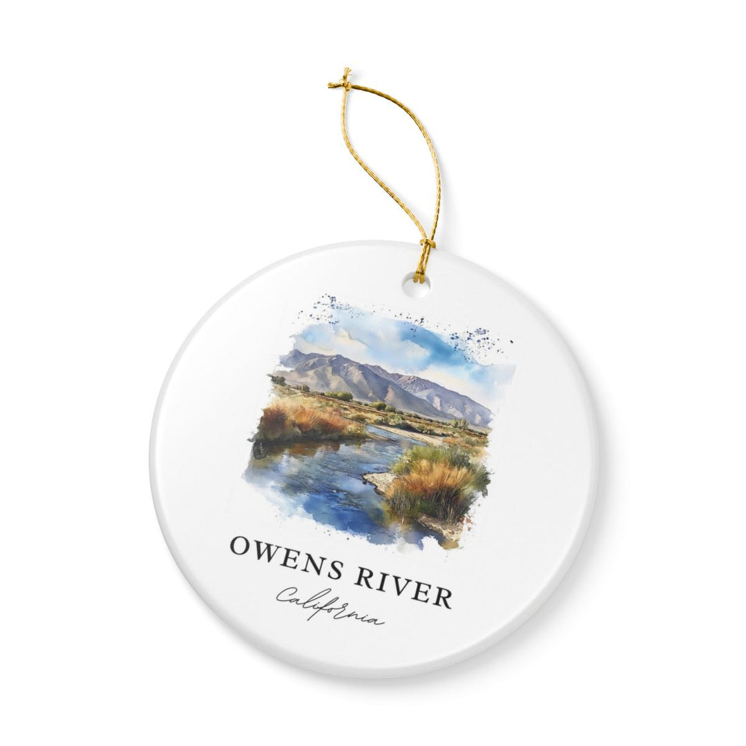 Owens River California USA Ornament: Unique Owens River Souvenir, Owens River California Xmas Decor, and Authentic Owens River Gift