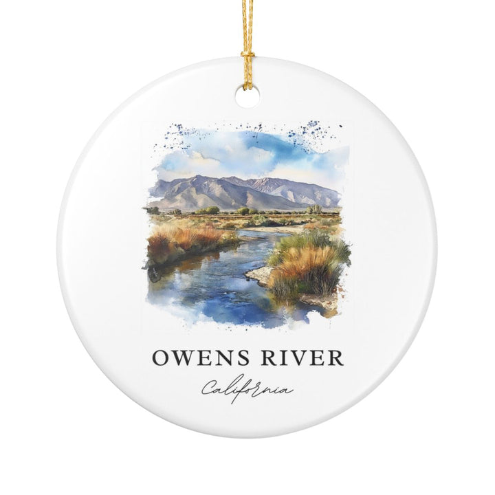 Owens River California USA Ornament: Unique Owens River Souvenir, Owens River California Xmas Decor, and Authentic Owens River Gift