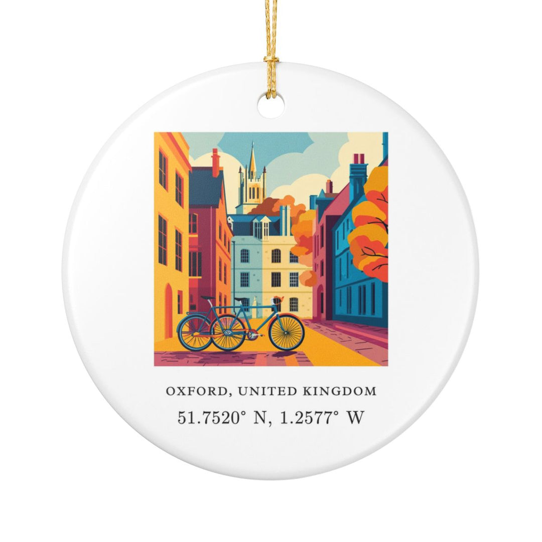 Oxford UK Ornament: Unique Oxford Souvenir, Oxford United Kingdom Xmas Decor, and Authentic Oxford Gift
