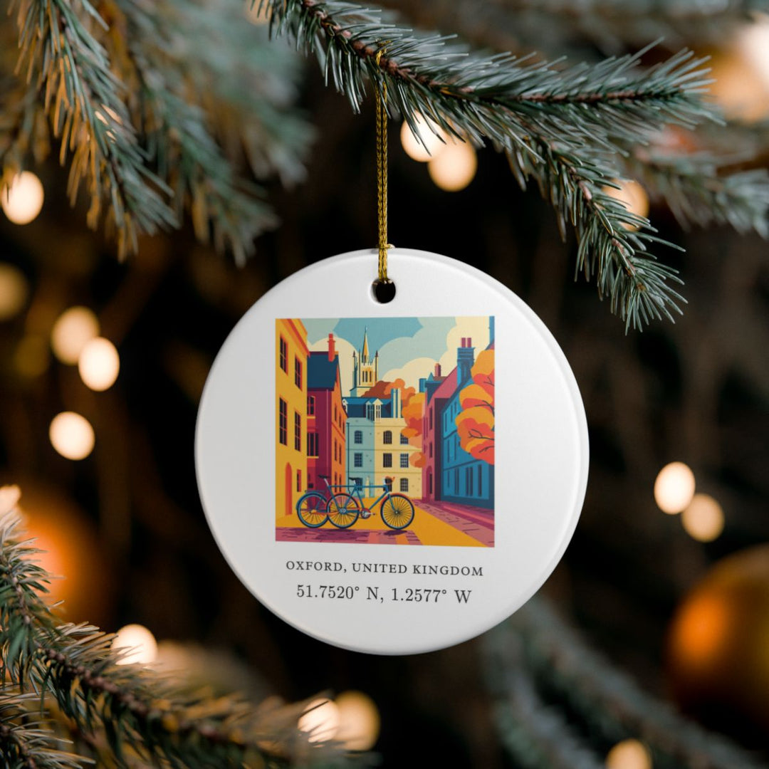Oxford UK Ornament: Unique Oxford Souvenir, Oxford United Kingdom Xmas Decor, and Authentic Oxford Gift