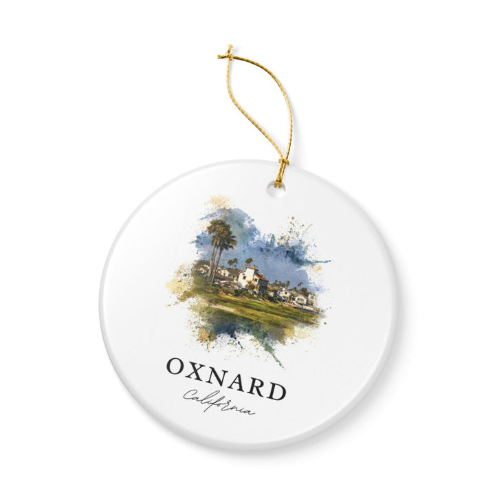 Oxnard CA Ornament: Unique Oxnard Souvenir, Oxnard California Xmas Decor, and Authentic Oxnard Gift