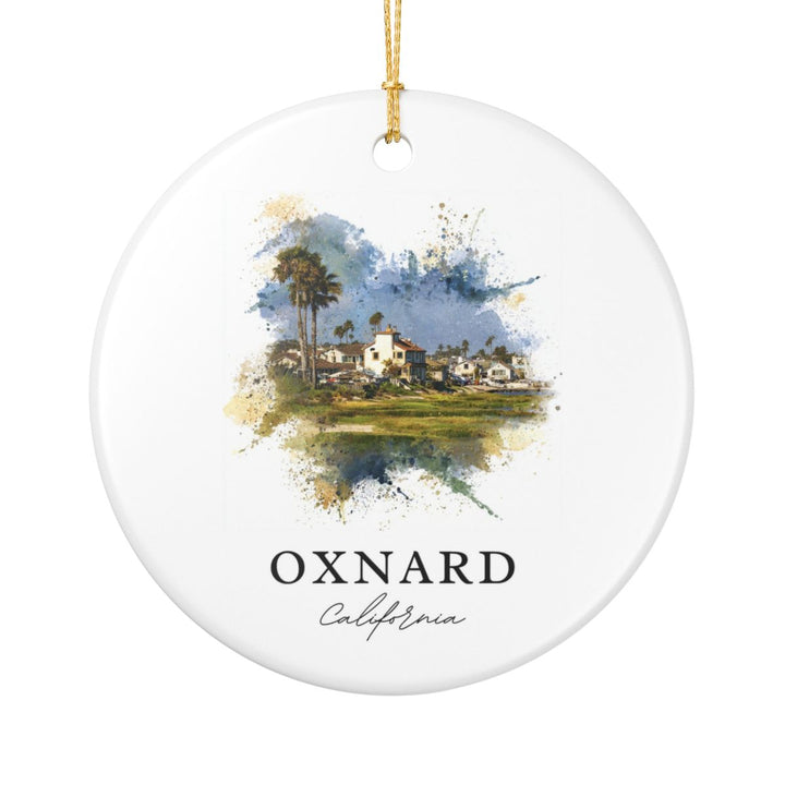 Oxnard CA Ornament: Unique Oxnard Souvenir, Oxnard California Xmas Decor, and Authentic Oxnard Gift