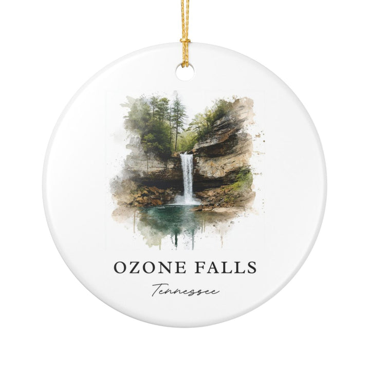 Ozone Falls Tennessee USA Ornament: Unique Ozone Falls Souvenir, Ozone Falls Tennessee Xmas Decor, and Authentic Ozone Falls Gift