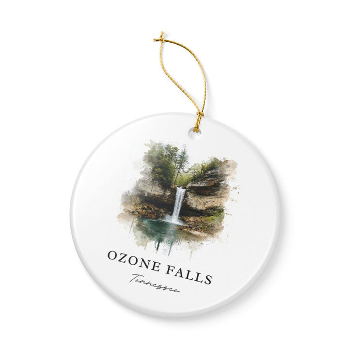 Ozone Falls Tennessee USA Ornament: Unique Ozone Falls Souvenir, Ozone Falls Tennessee Xmas Decor, and Authentic Ozone Falls Gift