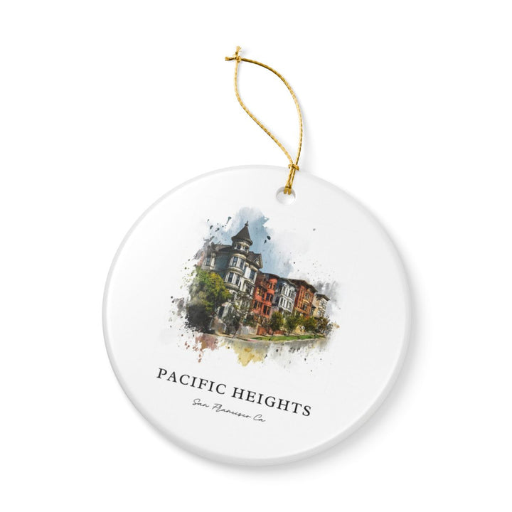 Pacific Heights San Francisco CA Ornament: Unique Pacific Heights San Francisco Souvenir, Pacific Heights San Francisco California Xmas Decor