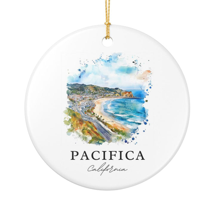 Pacifica California USA Ornament: Unique Pacifica Souvenir, Pacifica California Xmas Decor, and Authentic Pacifica Gift