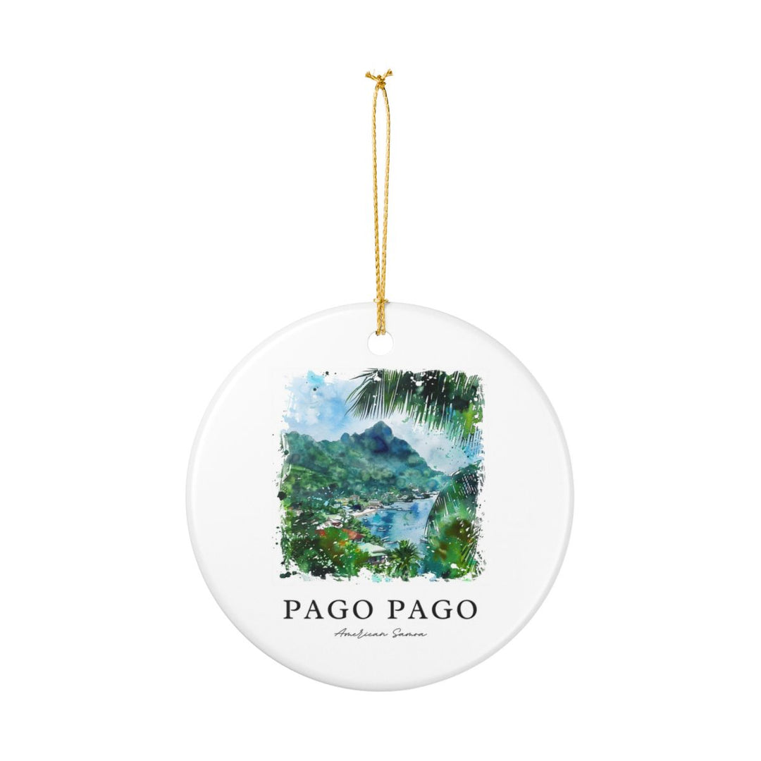 Pago Pago American Samoa Ornament: Unique Pago Pago Souvenir, Pago Pago American Samoa Xmas Decor, and Authentic Pago Pago Gift