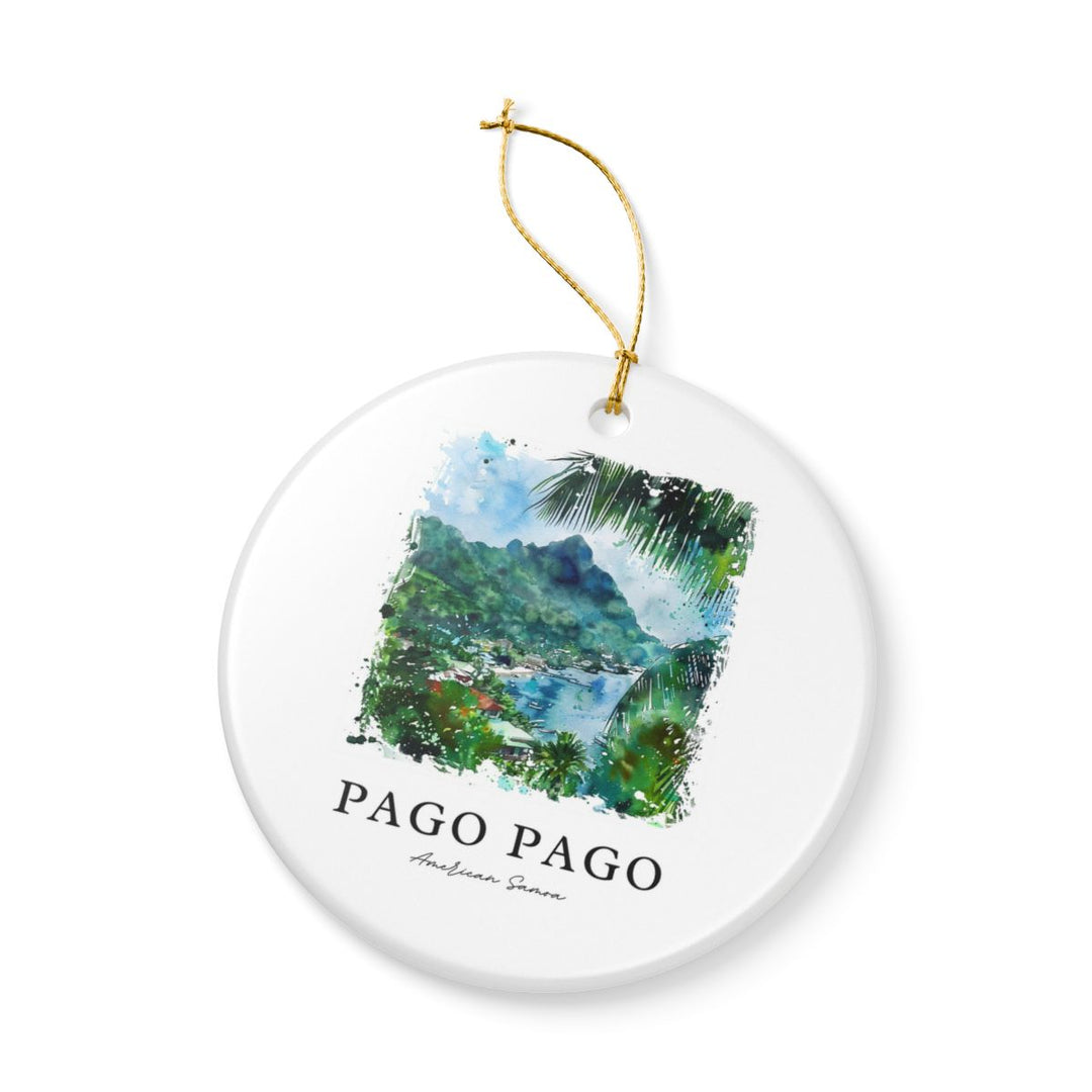 Pago Pago American Samoa Ornament: Unique Pago Pago Souvenir, Pago Pago American Samoa Xmas Decor, and Authentic Pago Pago Gift
