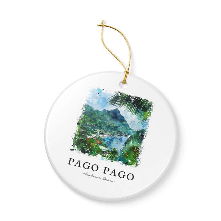 Pago Pago American Samoa Ornament: Unique Pago Pago Souvenir, Pago Pago American Samoa Xmas Decor, and Authentic Pago Pago Gift