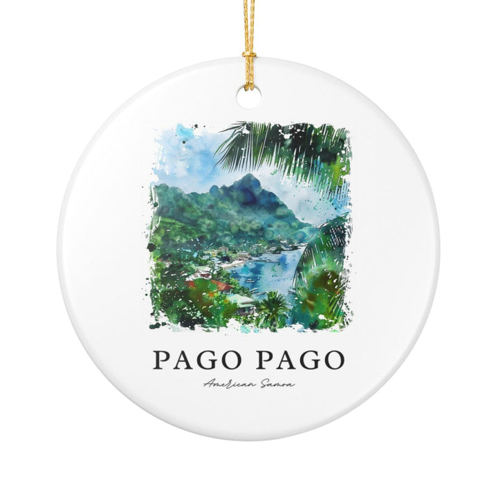 Pago Pago American Samoa Ornament: Unique Pago Pago Souvenir, Pago Pago American Samoa Xmas Decor, and Authentic Pago Pago Gift