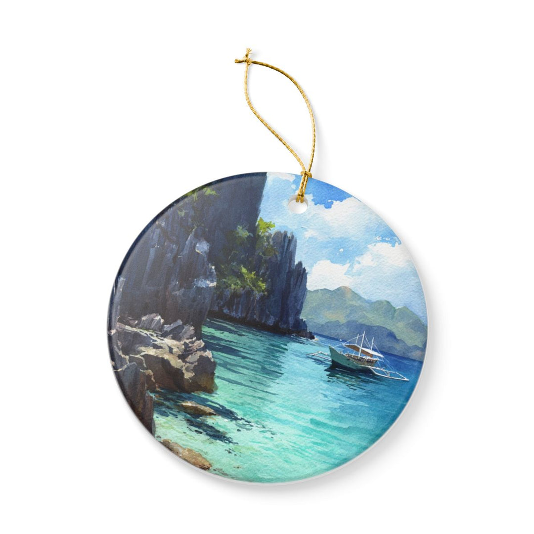 Palawan Island Ornament: Unique Palawan Island Souvenir, Palawan Island Xmas Decor, and Authentic Palawan Island Gift