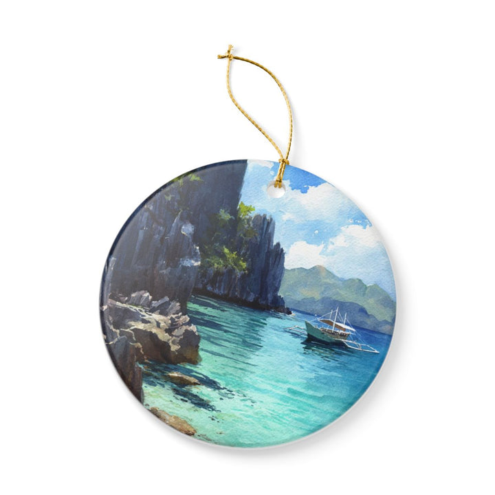 Palawan Island Ornament: Unique Palawan Island Souvenir, Palawan Island Xmas Decor, and Authentic Palawan Island Gift