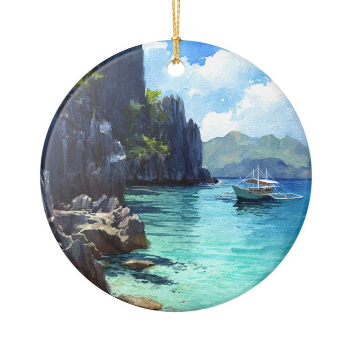 Palawan Island Ornament: Unique Palawan Island Souvenir, Palawan Island Xmas Decor, and Authentic Palawan Island Gift