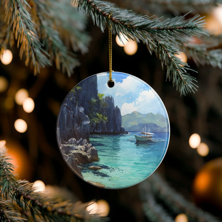 Palawan Island Ornament: Unique Palawan Island Souvenir, Palawan Island Xmas Decor, and Authentic Palawan Island Gift