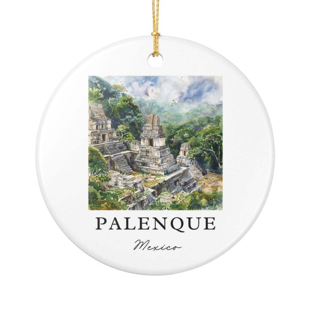 Palenque Ornament: Unique Palenque Souvenir, Palenque Xmas Decor, and Authentic Palenque Gift