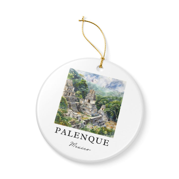 Palenque Ornament: Unique Palenque Souvenir, Palenque Xmas Decor, and Authentic Palenque Gift