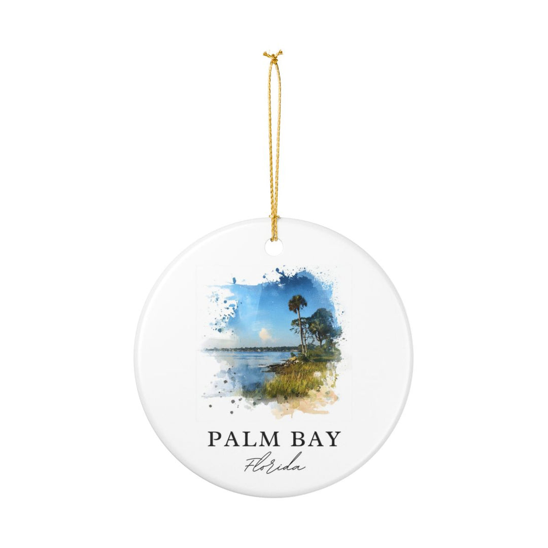 Palm Bay Florida Ornament: Unique Palm Bay Souvenir, Palm Bay Florida Xmas Decor, and Authentic Palm Bay Gift