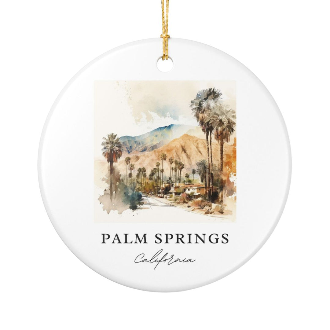 Palm Springs California Ornament: Unique Palm Springs Souvenir, Palm Springs California Xmas Decor, and Authentic Palm Springs Gift