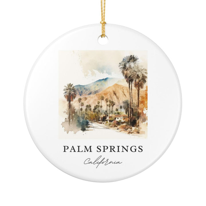 Palm Springs California Ornament: Unique Palm Springs Souvenir, Palm Springs California Xmas Decor, and Authentic Palm Springs Gift