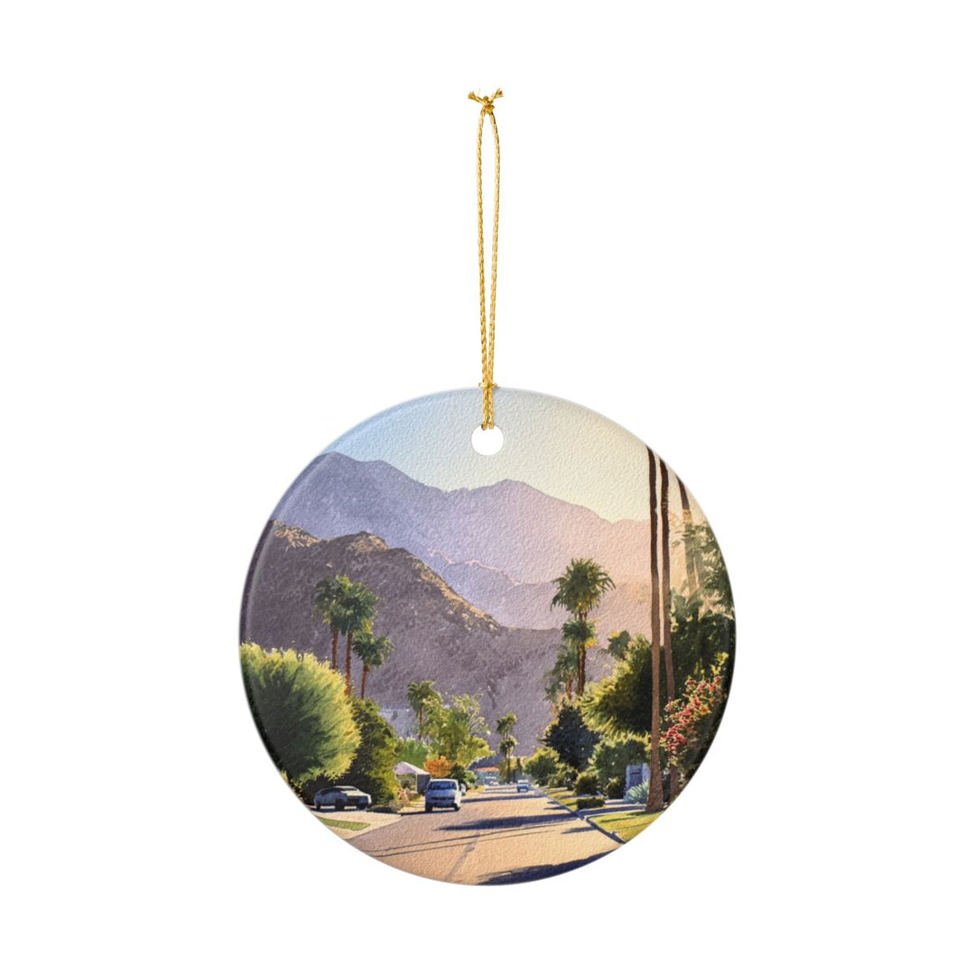 Palm Springs California USA Ornament: Unique Palm Springs Souvenir, Palm Springs California Xmas Decor, and Authentic Palm Springs Gift
