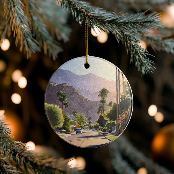 Palm Springs California USA Ornament: Unique Palm Springs Souvenir, Palm Springs California Xmas Decor, and Authentic Palm Springs Gift