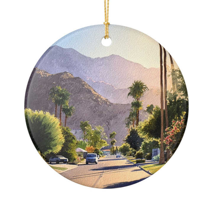Palm Springs California USA Ornament: Unique Palm Springs Souvenir, Palm Springs California Xmas Decor, and Authentic Palm Springs Gift