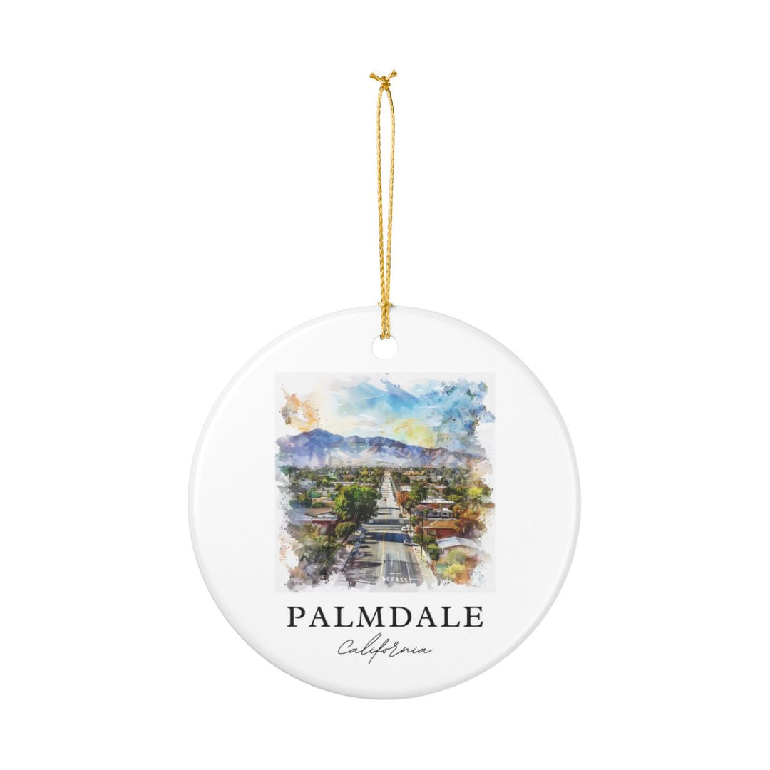 Palmdale California Ornament: Unique Palmdale Souvenir, Palmdale California Xmas Decor, and Authentic Palmdale Gift