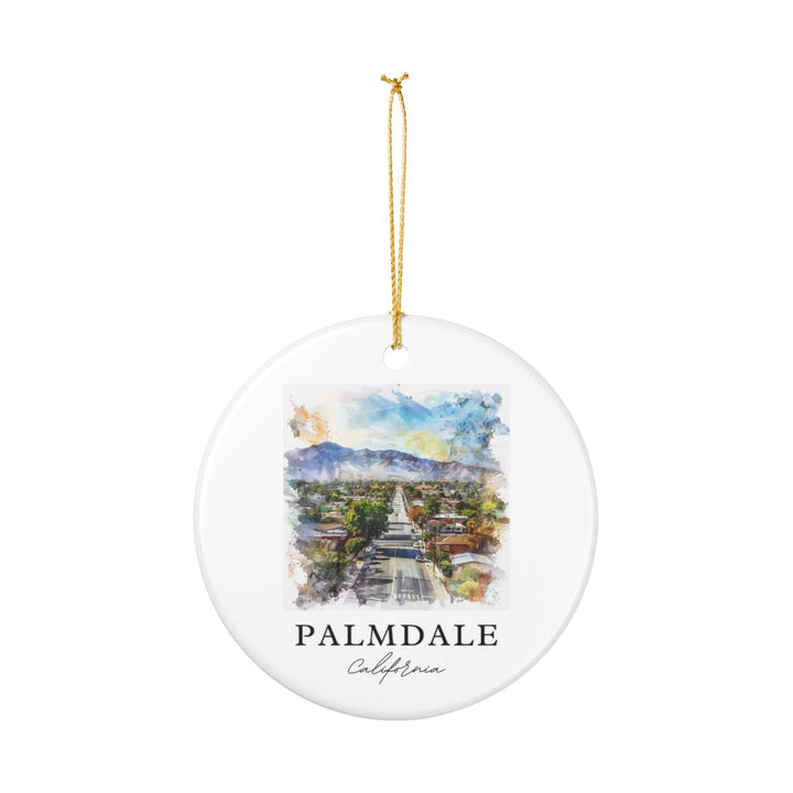 Palmdale California Ornament: Unique Palmdale Souvenir, Palmdale California Xmas Decor, and Authentic Palmdale Gift