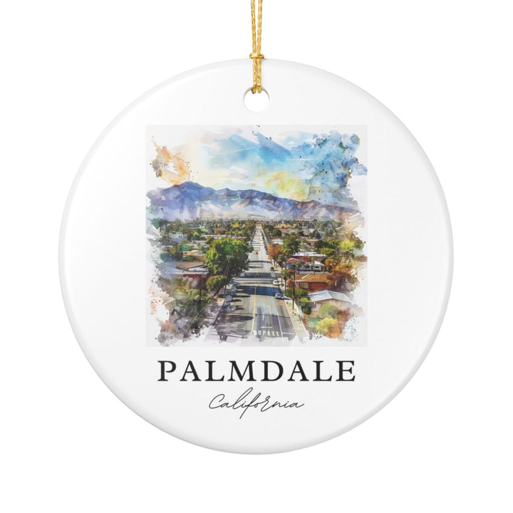 Palmdale California Ornament: Unique Palmdale Souvenir, Palmdale California Xmas Decor, and Authentic Palmdale Gift