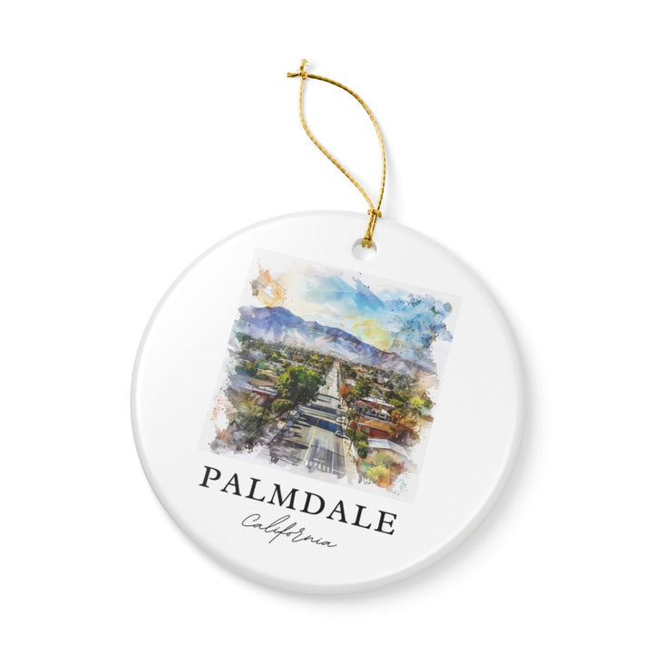 Palmdale California Ornament: Unique Palmdale Souvenir, Palmdale California Xmas Decor, and Authentic Palmdale Gift